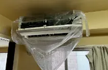 3_エアコン周り養生